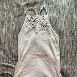 White lace tank